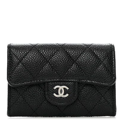 Chanel Caviar Quilted Flap Card Holder Black 1 of 9