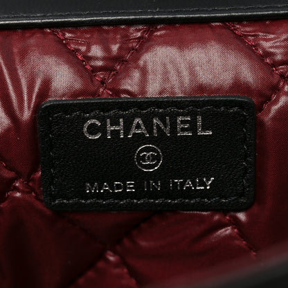 Chanel Lambskin Quilted Flap Cosmetic Case Black 6 of 9