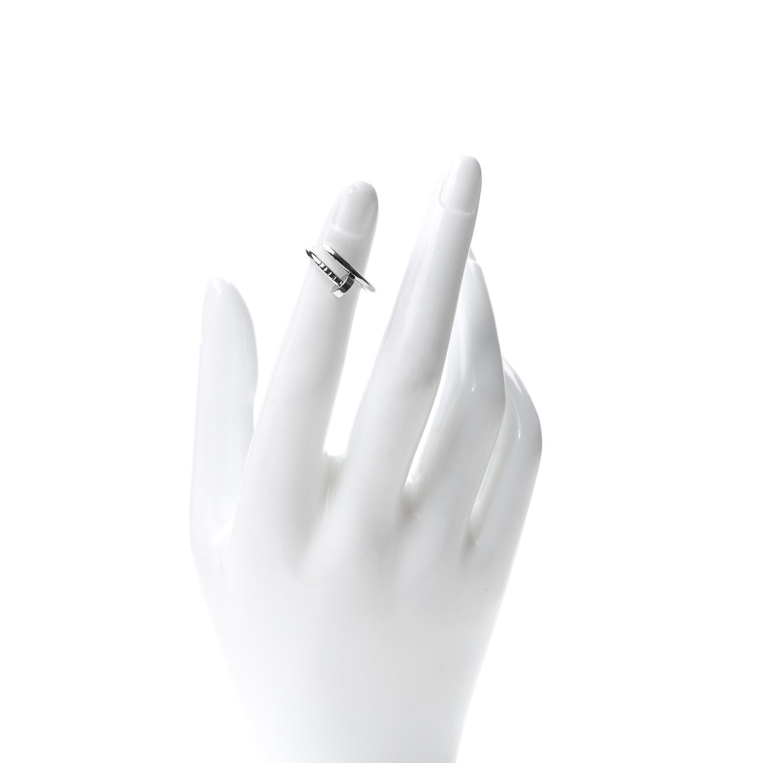 Cartier 18K White Gold Small Juste Un Clou Ring 46 3.75 2 of 5