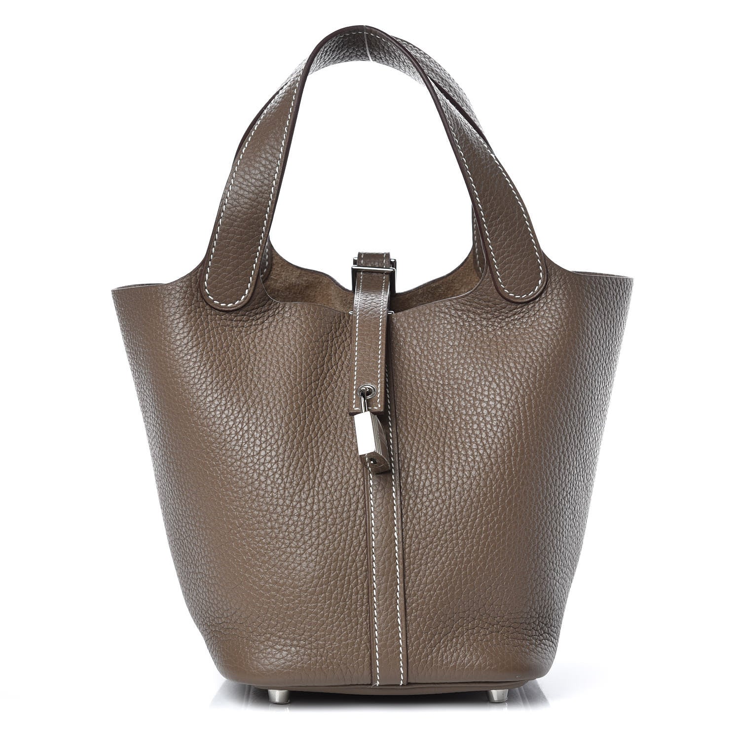 Hermes Taurillon Clemence Picotin Lock 18 PM Etoupe 1 of 12