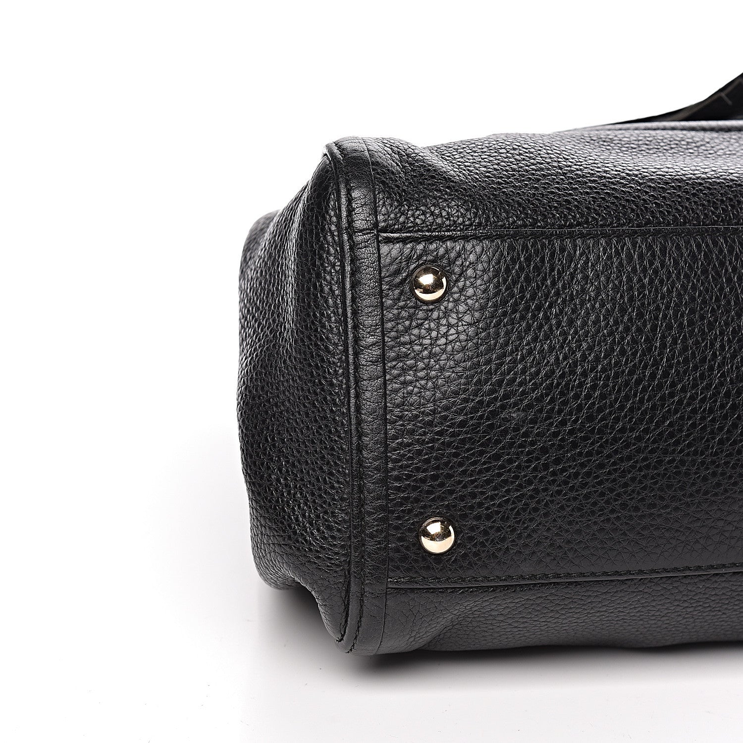 Gucci Pebbled Calfskin Medium Soho Shoulder Bag Black 9 of 12