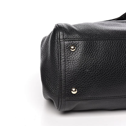 Gucci Pebbled Calfskin Medium Soho Shoulder Bag Black 9 of 12