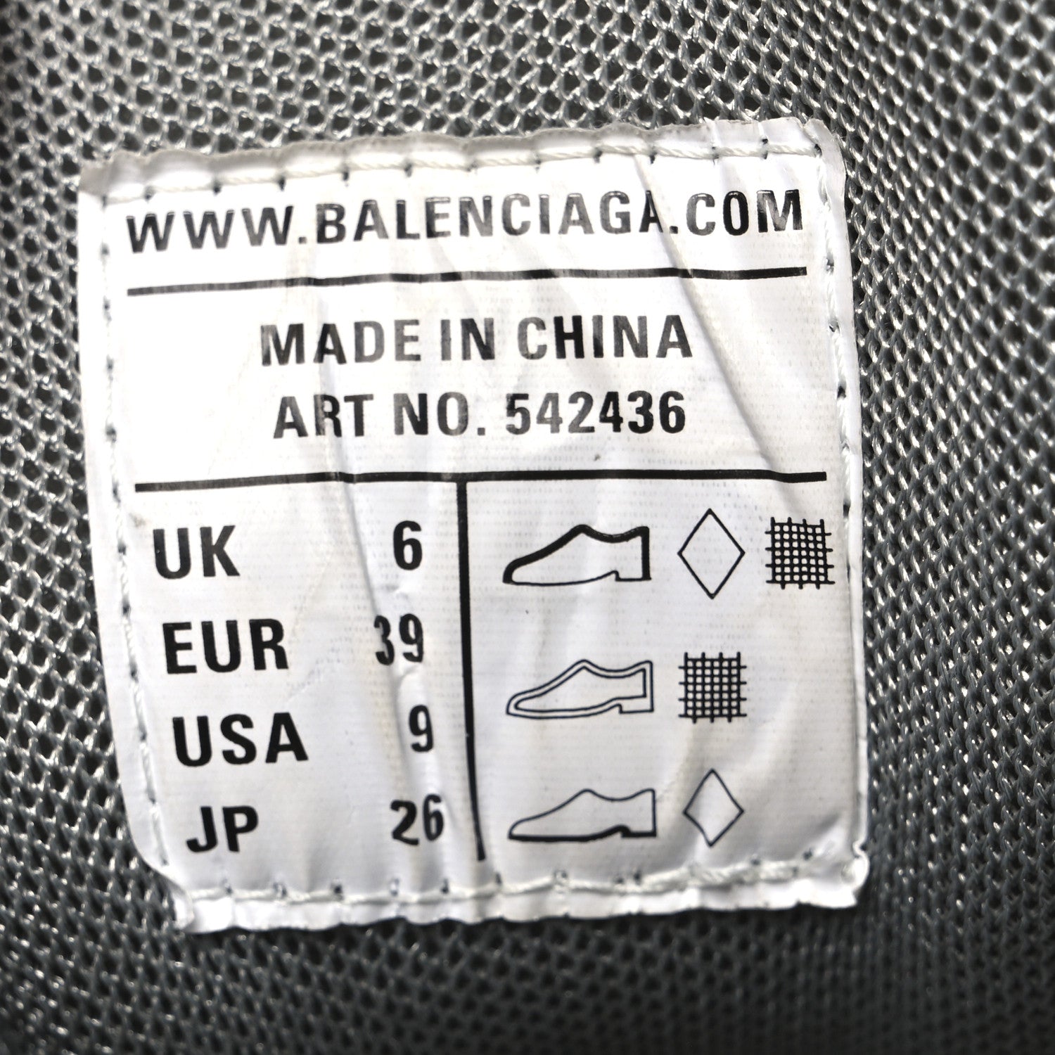 Balenciaga Rubber Mesh Fabric Monocolor Recycled Sole Womens Track Sneakers 39 Medium Grey 8 of 10