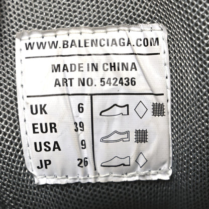 Balenciaga Rubber Mesh Fabric Monocolor Recycled Sole Womens Track Sneakers 39 Medium Grey 8 of 10