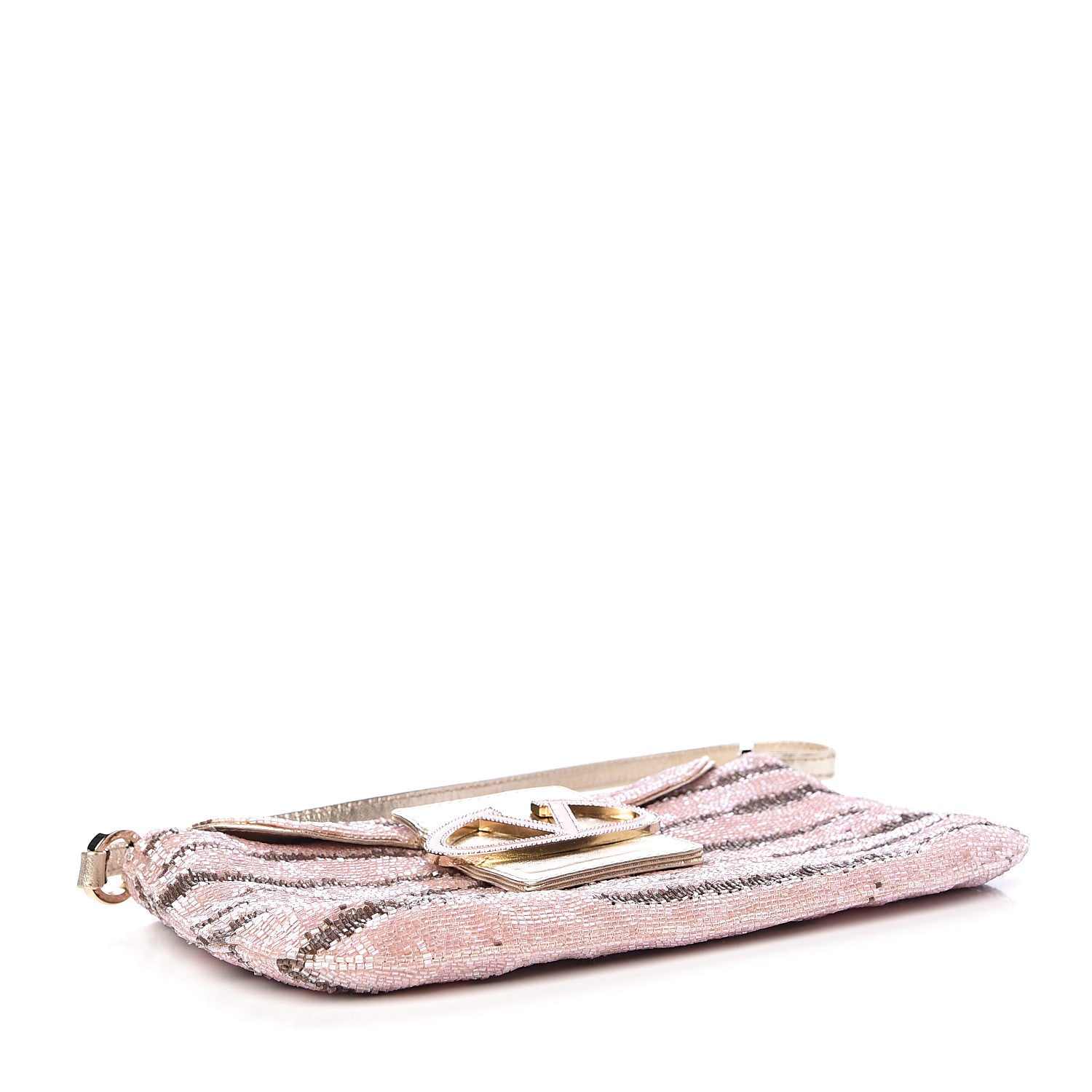 Valentino Garavani Sequin Shoulder Bag Pink 4 of 13