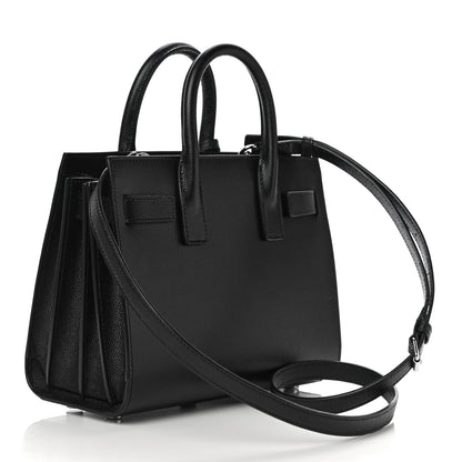 Saint Laurent Grained Calfskin Nano Sac De Jour Black 2 of 11