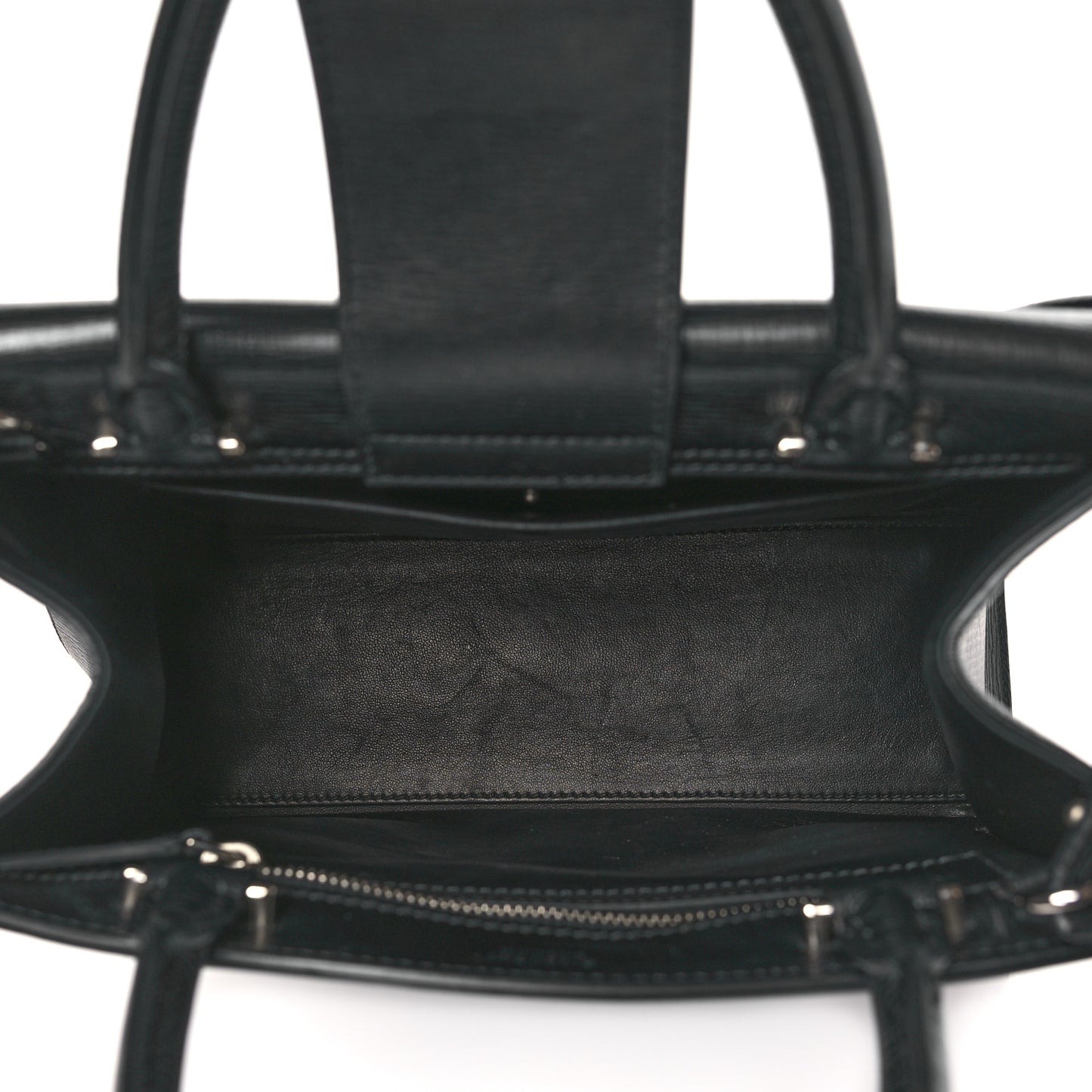 Calfskin Small Obsedia Satchel Black