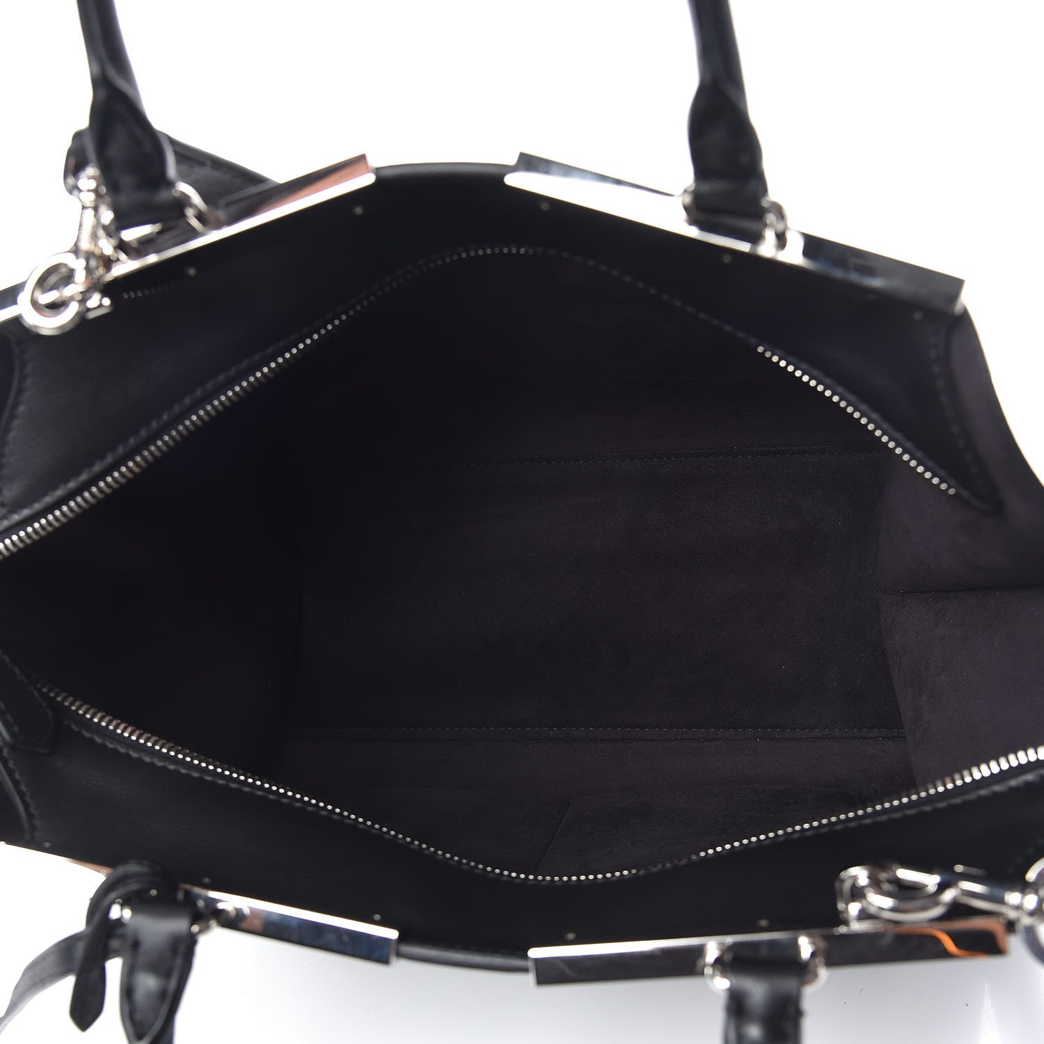 Fendi Vitello Dolce Petite 3jours Tote Black 7 of 10