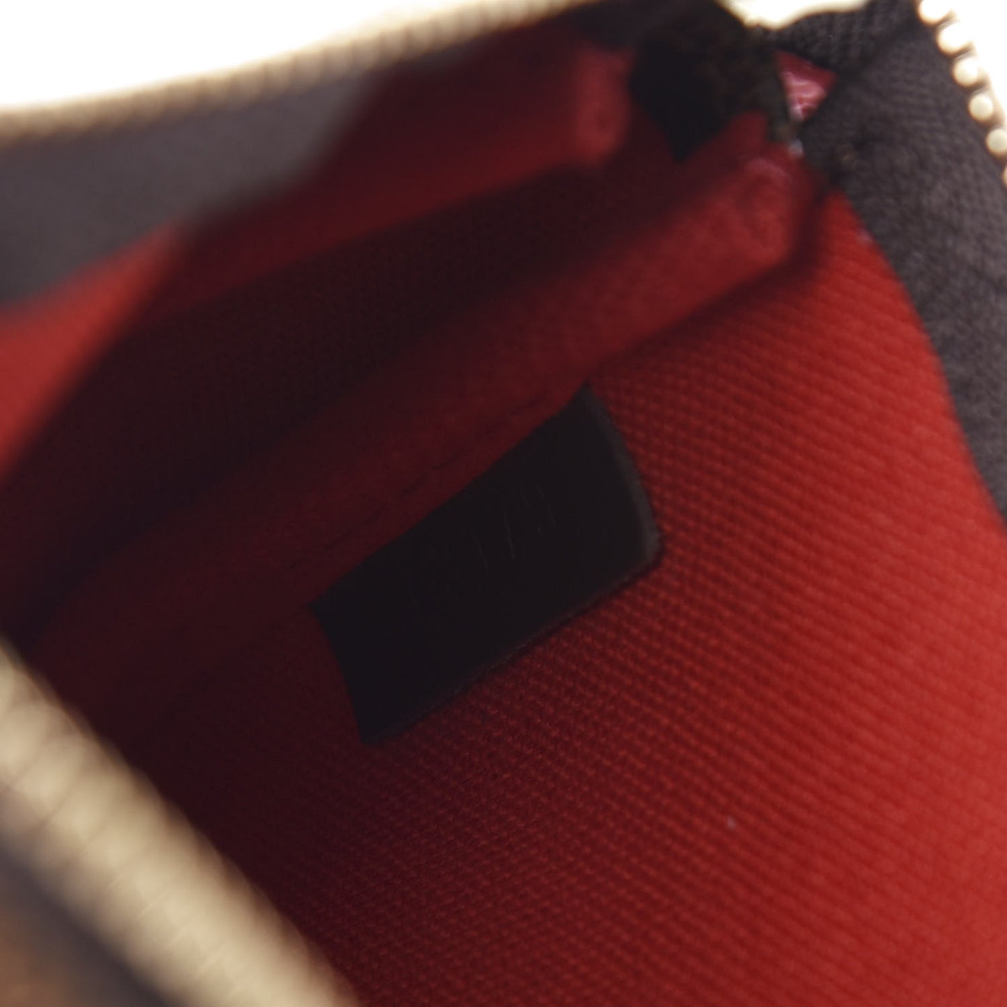 Damier Ebene 2019 Christmas Animation Mini Pochette Accessories Red