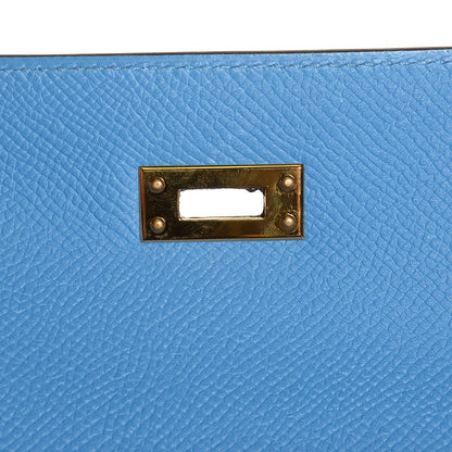 Hermes Epsom Kelly Sellier 25 Bleu Paradis 13 of 22