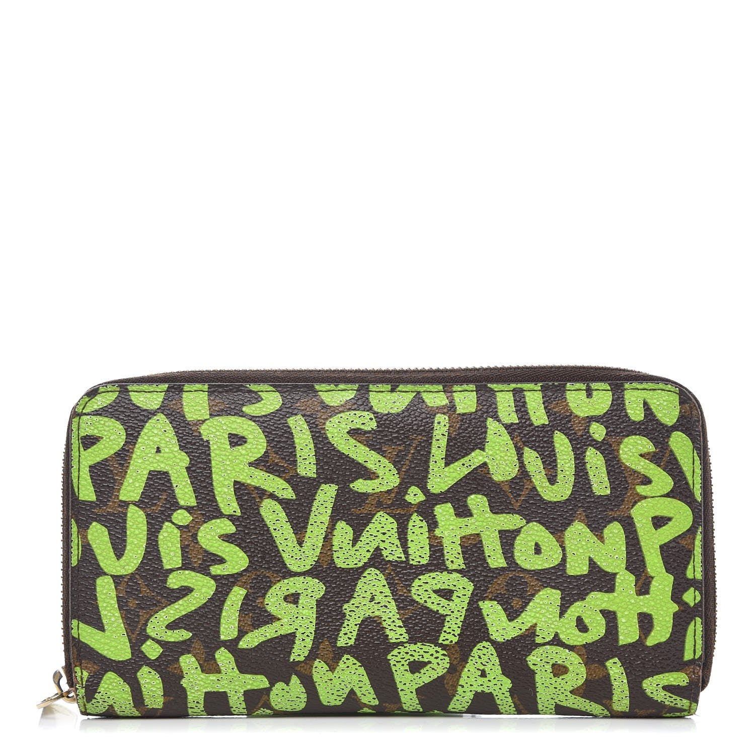 Louis Vuitton Monogram Graffiti Zippy Wallet Green 1 of 15