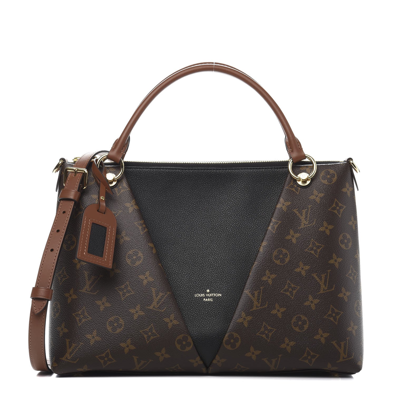 Louis Vuitton Monogram V Tote MM Black 1 of 10
