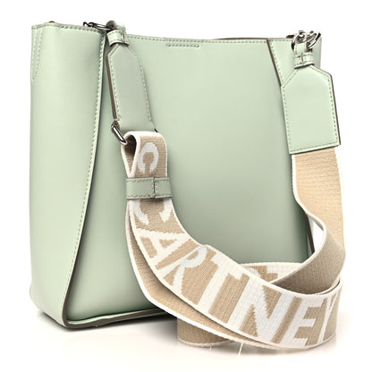 Stella McCartney Eco Alter Nappa Perforated Logo Mini Crossbody Sage Green 3 of 11