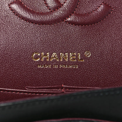 Chanel Lambskin Quilted Medium Double Flap Black 6 of 10