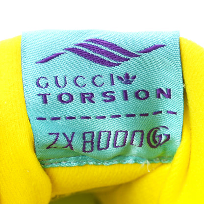 Gucci X ADIDAS Suede Madeira Nylon Jacquard GG Monogram Womens ZX8000 Sneakers 6.5 Aqua 9 of 9