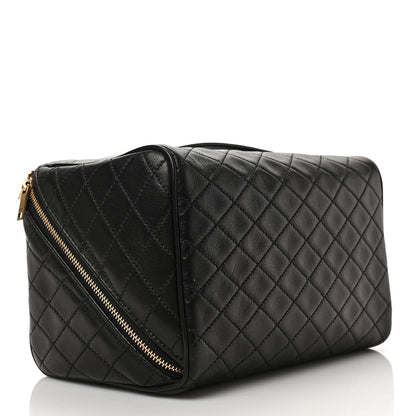 Saint Laurent Lambskin Quilted Gaby Vanity Case Black 3 of 6