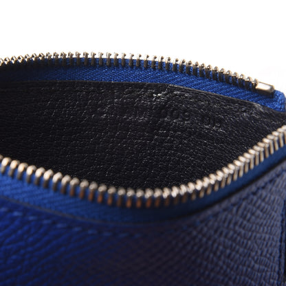 Hermes Epsom Vertige Mini Colorblock Card Holder Bleu Royal Bleu Glacier Bleu Indigo 7 of 8