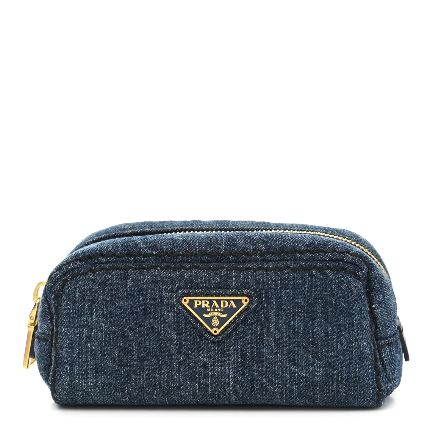 Denim Cosmetic Pouch Bleu