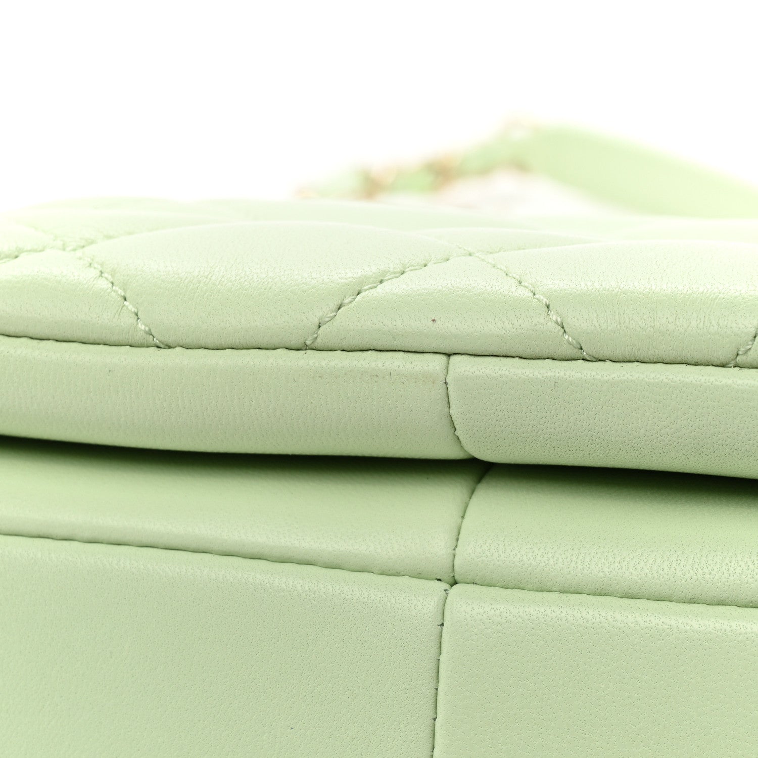 Chanel Lambskin Quilted Small Trendy CC Flap Dual Handle Bag Light Green 15 of 17