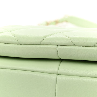 Chanel Lambskin Quilted Small Trendy CC Flap Dual Handle Bag Light Green 15 of 17