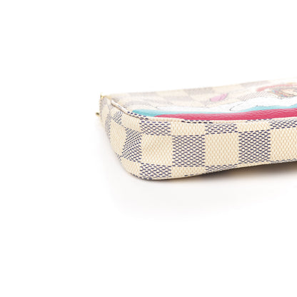 Louis Vuitton Damier Azur 2015 Christmas Animation Mini Pochette Accessories 7 of 8