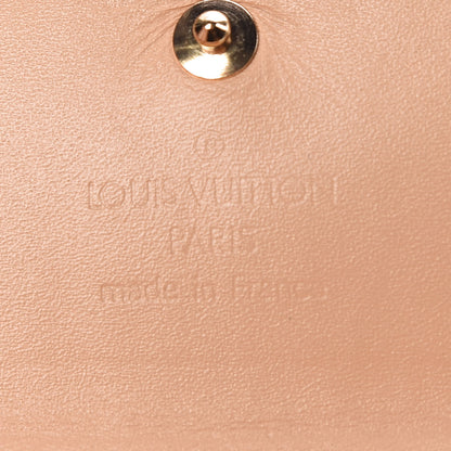 Louis Vuitton Monogram Cherry Blossom Porte-Monnaie Plat Coin Purse Brown 6 of 6