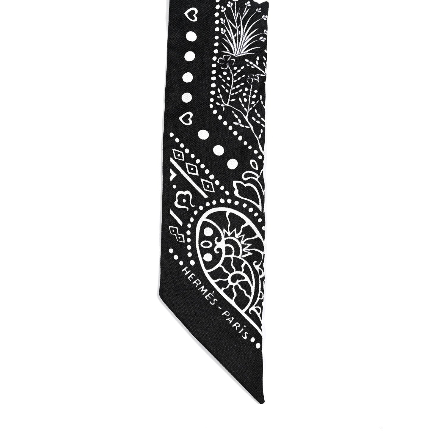Hermes Silk Entre Ciel Et Mer Twilly Black White 4 of 5