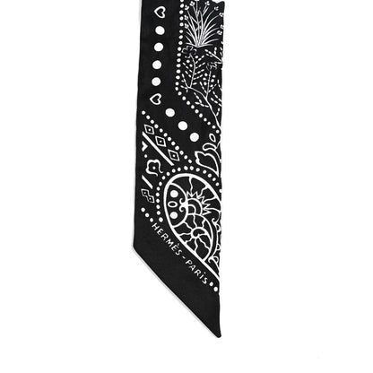 Hermes Silk Entre Ciel Et Mer Twilly Black White 4 of 5