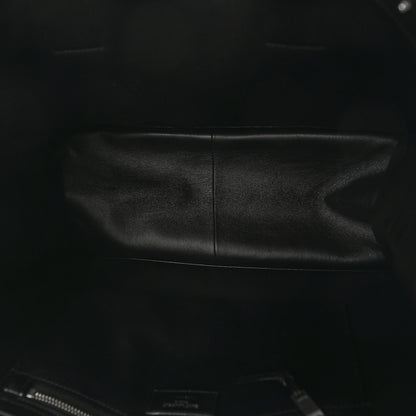 Saint Laurent Smooth Calfskin Rive Gauche Small Tote Black 5 of 9