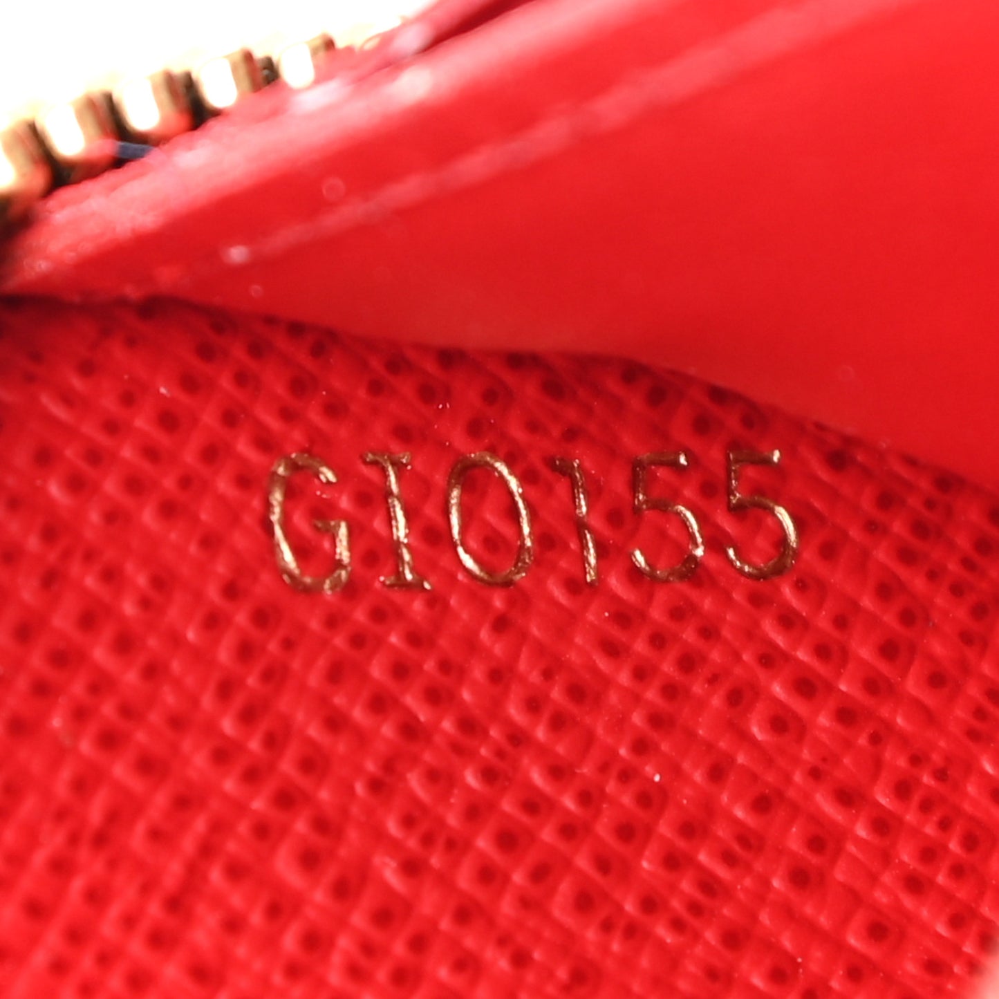 Damier Ebene Clemence Wallet Cherry