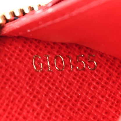 Louis Vuitton Damier Ebene Clemence Wallet Cherry 7 of 9
