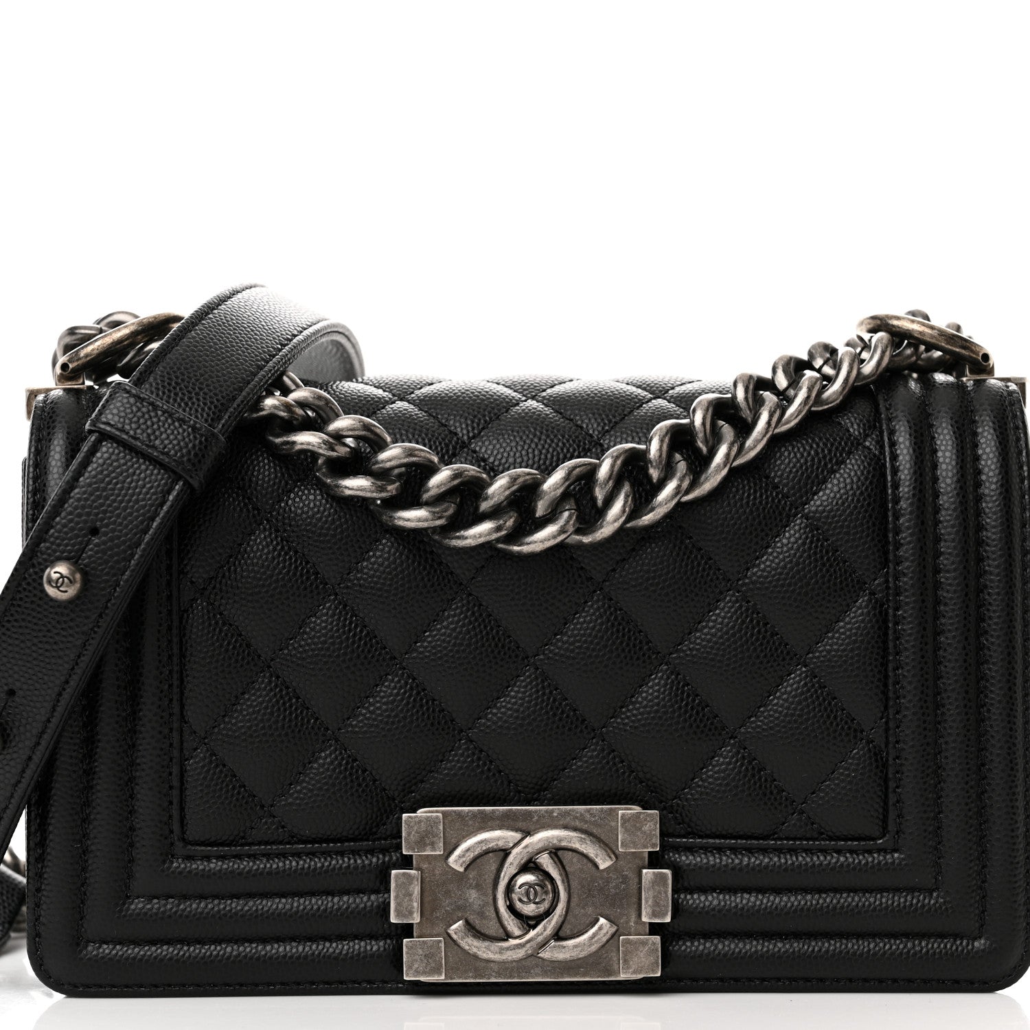 Chanel Caviar Quilted Small Boy Flap Black 8 of 11