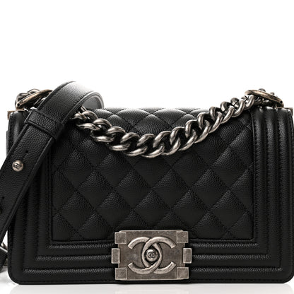 Chanel Caviar Quilted Small Boy Flap Black 8 of 11