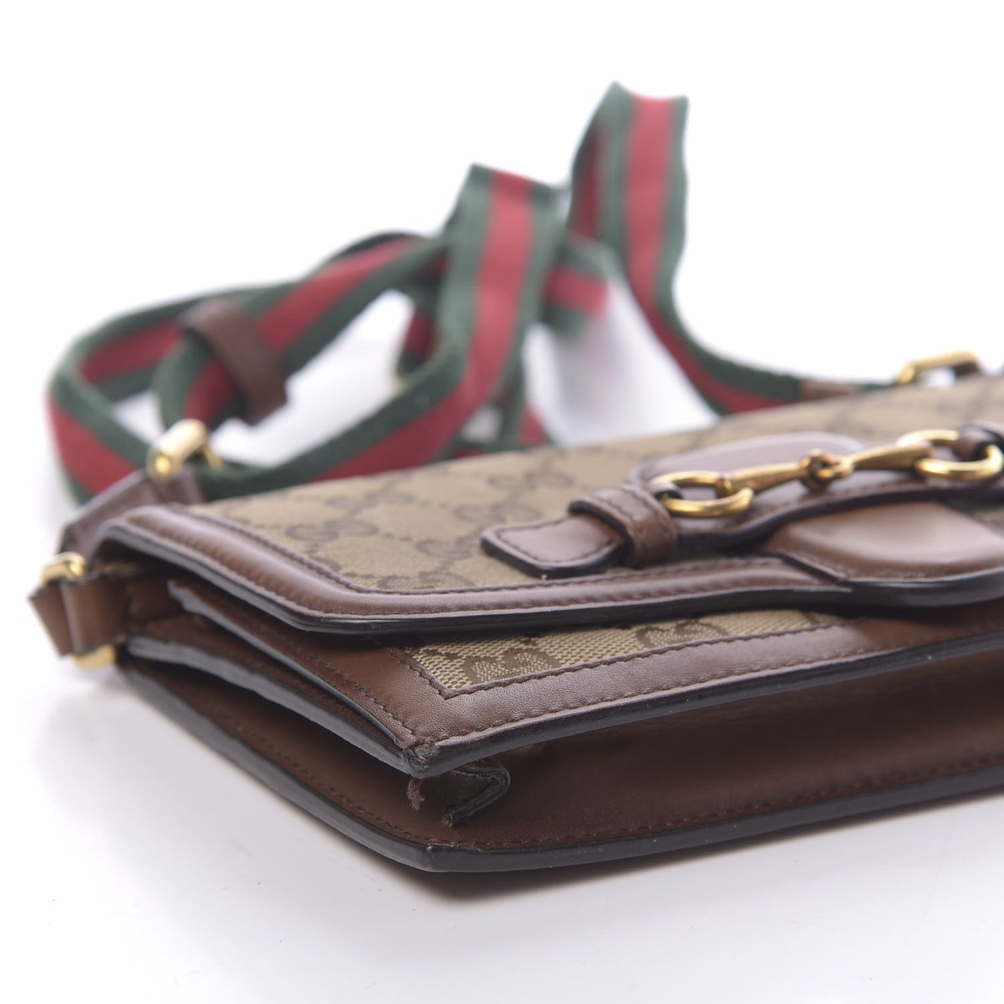 Monogram Lady Web Convertible Wallet Beige Cuir