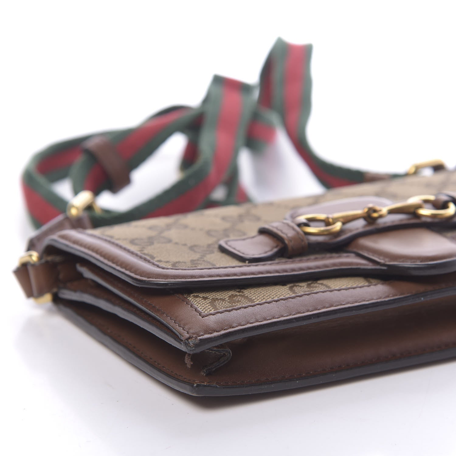 Gucci Monogram Lady Web Convertible Wallet Beige Cuir 10 of 11