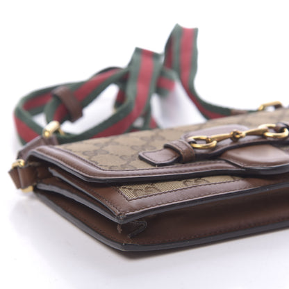 Gucci Monogram Lady Web Convertible Wallet Beige Cuir 10 of 11