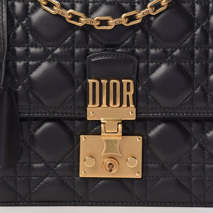Christian Dior Lambskin Cannage Large Dioraddict Flap Bag Black 8 of 10