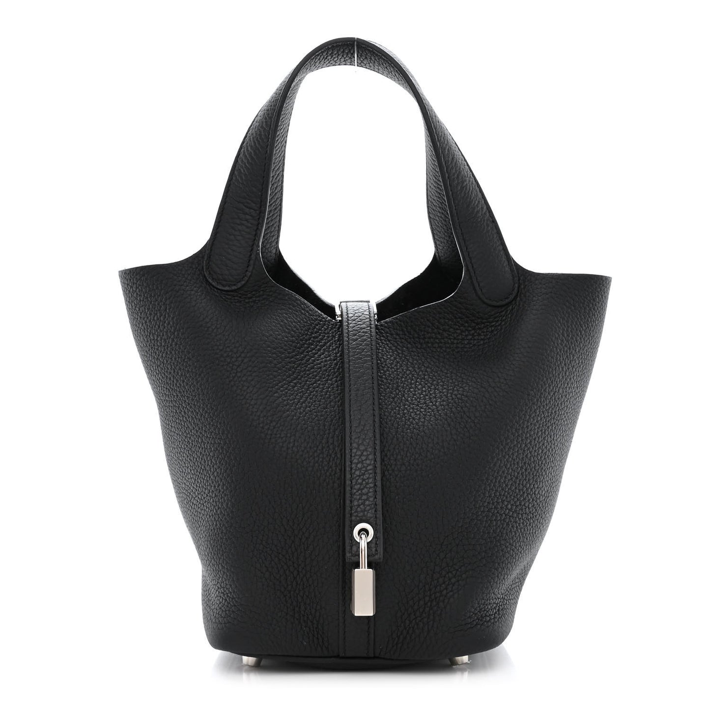 Taurillon Clemence Picotin Lock 18 PM Black