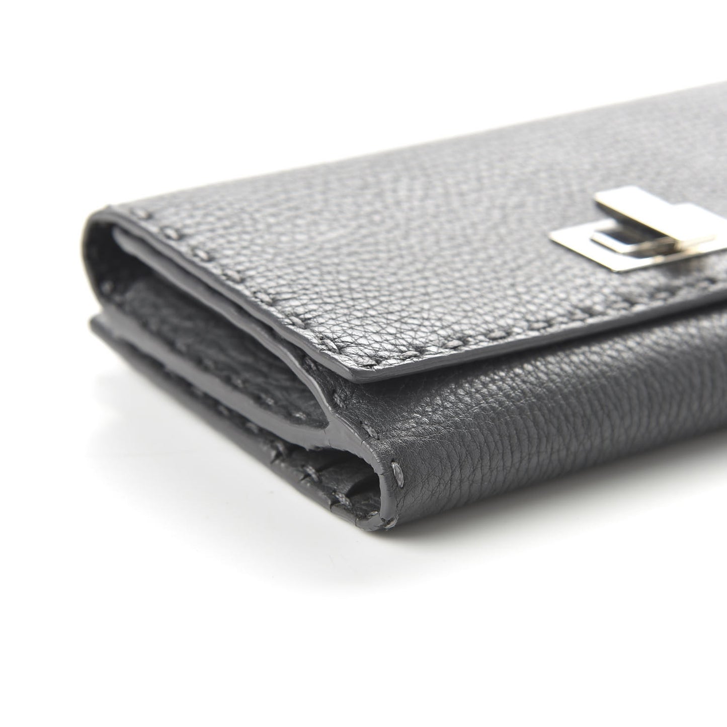 Cuoio Romano Selleria Peekaboo Continental Wallet Asfalto