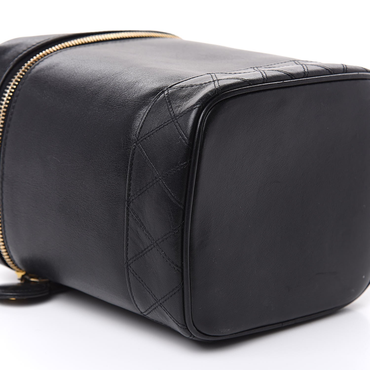 Chanel Lambskin Vanity Cosmetic Case Black 9 of 21