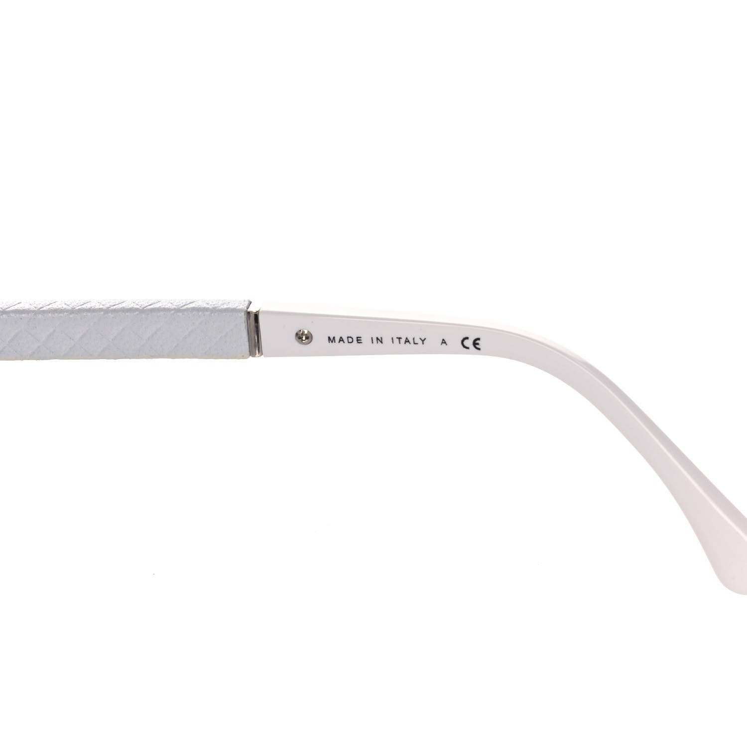 Chanel Lambskin Quilted CC Aviator Sunglasses 4195-Q White Silver 6 of 10