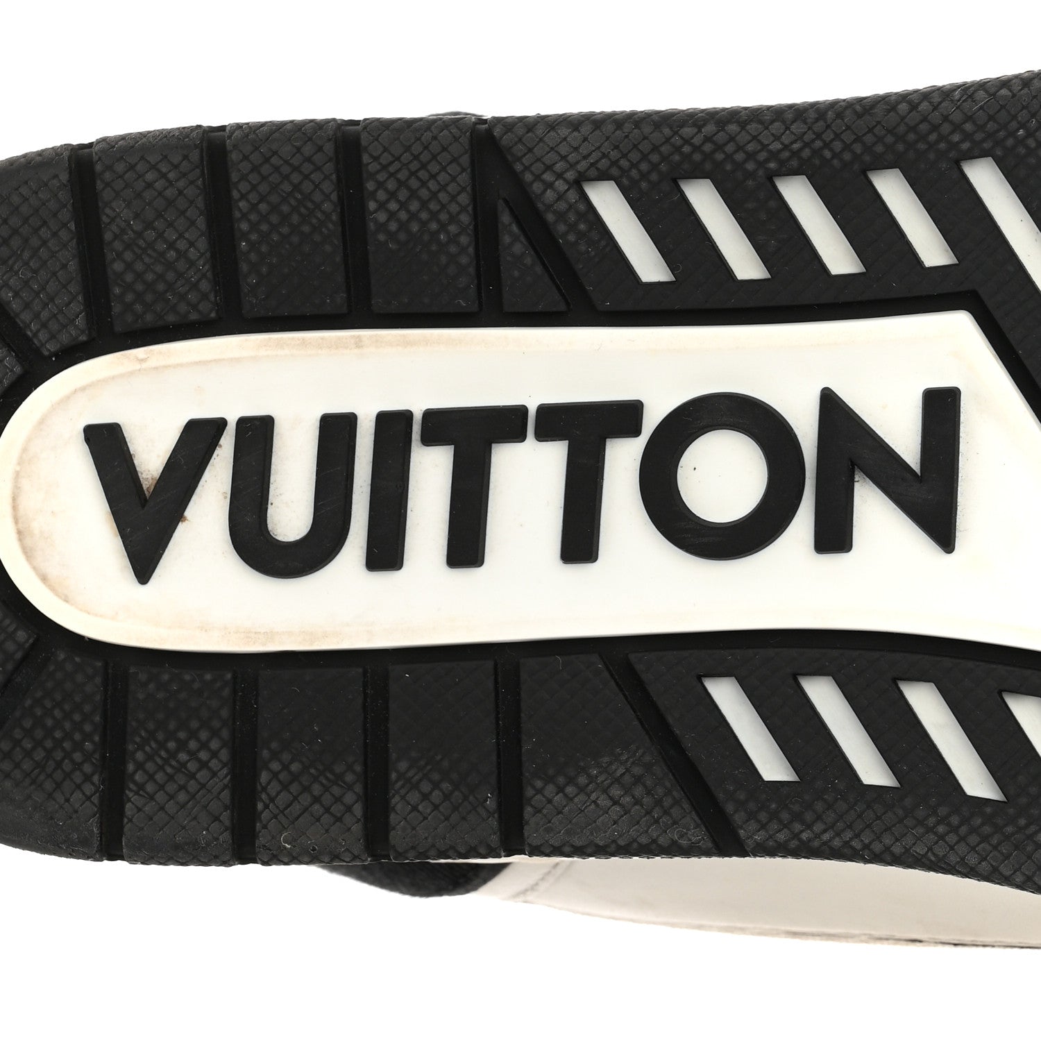 Louis Vuitton Denim Mens LV Calfskin Mesh Skate Sneaker 8 Black 7 of 9