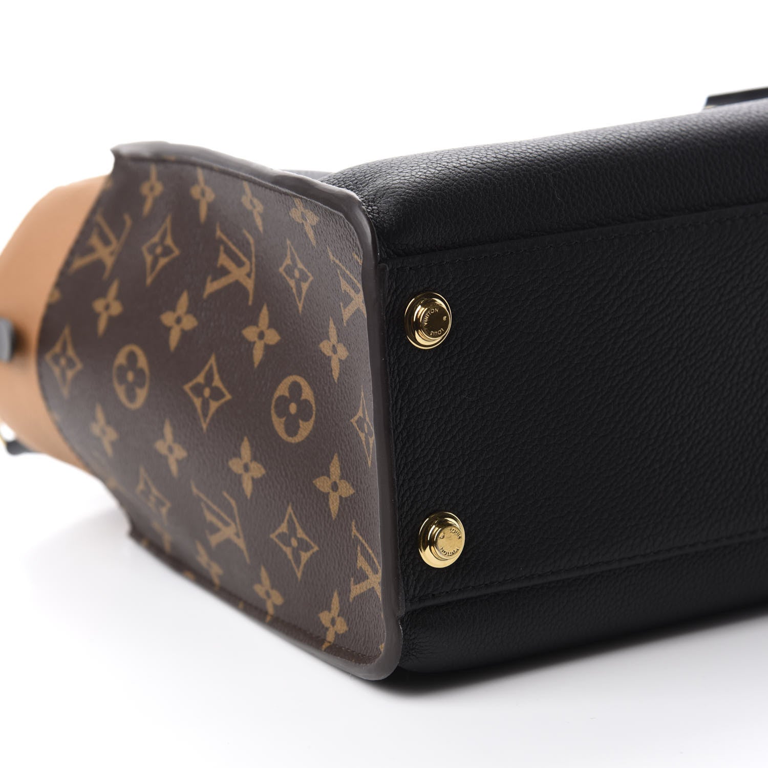 Louis Vuitton Calfskin Monogram On My Side Black 6 of 9