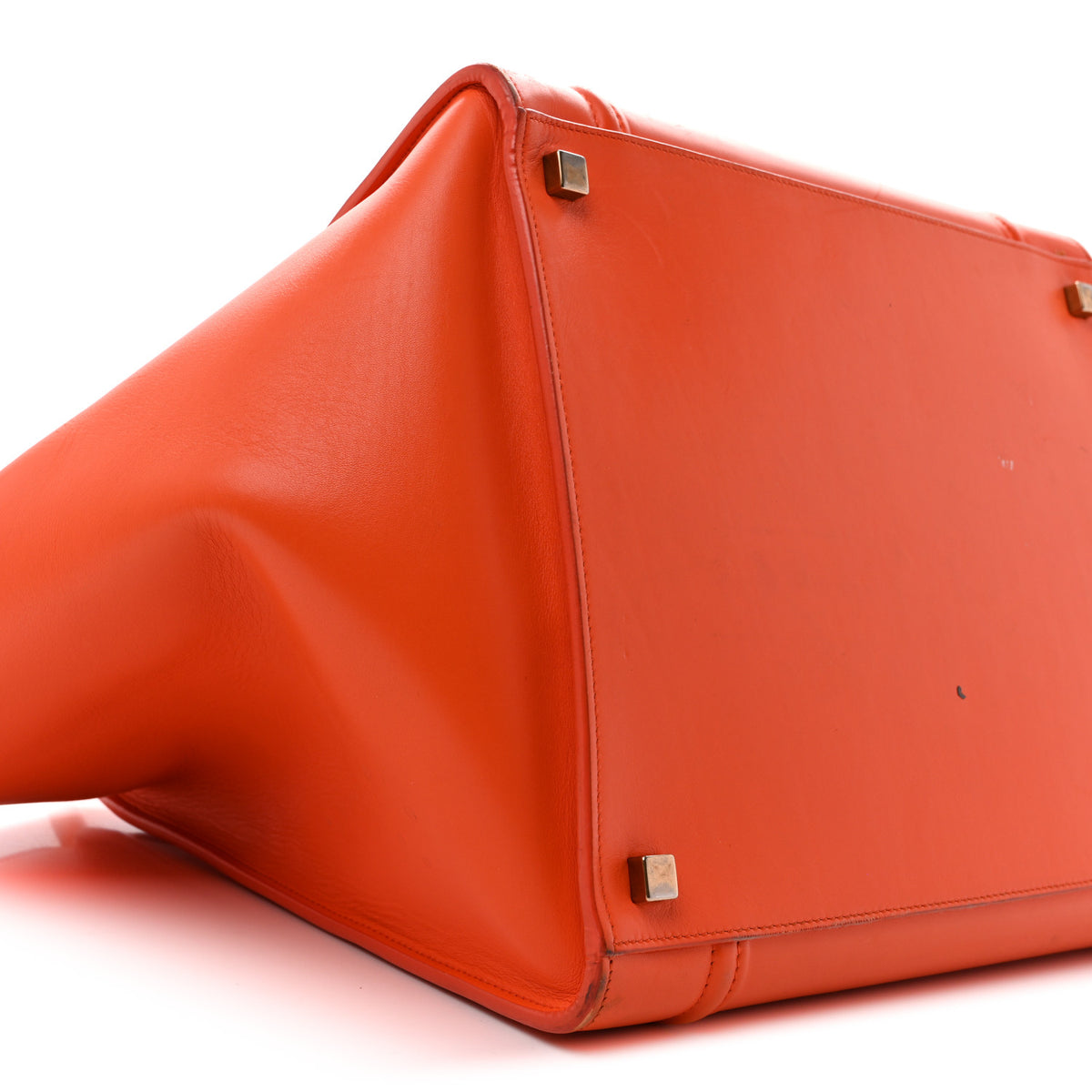 Celine Supple Calfskin Medium Phantom Luggage Orange 9 of 15