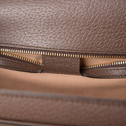 Gucci GG Supreme Monogram Web Small Ophidia Flap Messenger Bag Brown 8 of 10