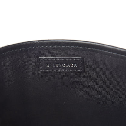 Balenciaga Cotton Canvas Calfskin Navy Cabas XS Natural Black 5 of 9
