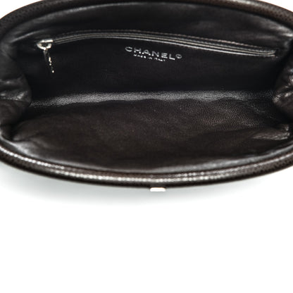 Chanel Caviar Quilted Timeless Clutch Dark Brown 5 of 7