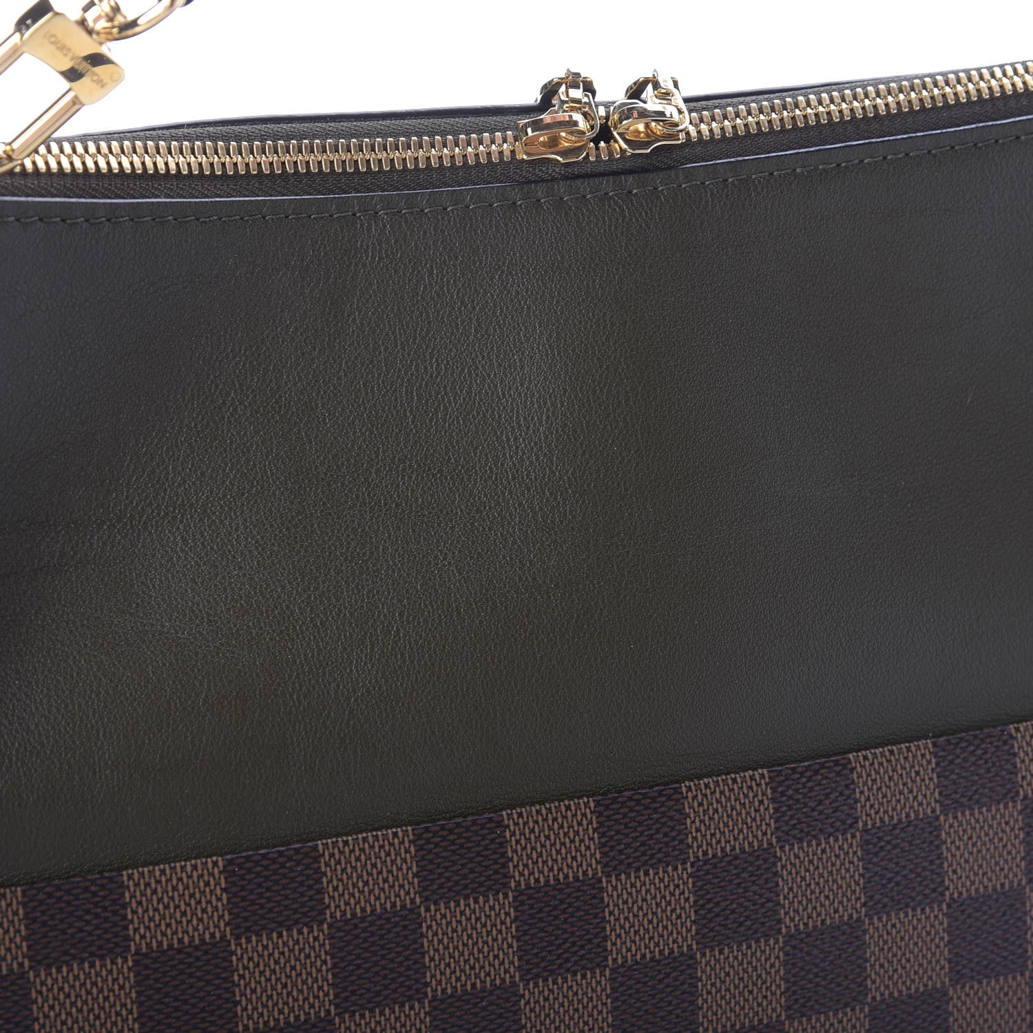 Louis Vuitton Damier Ebene Calfskin Maida Khaki 11 of 13
