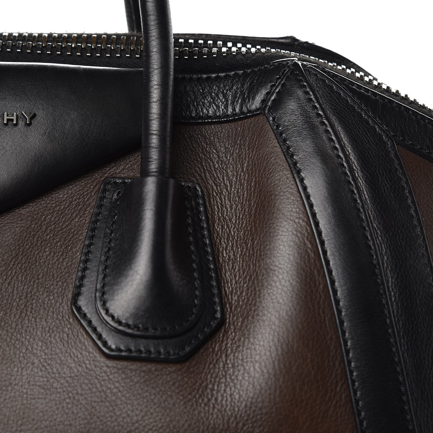 Givenchy Calfskin Medium Bi-Color Antigona Brown Black 14 of 17