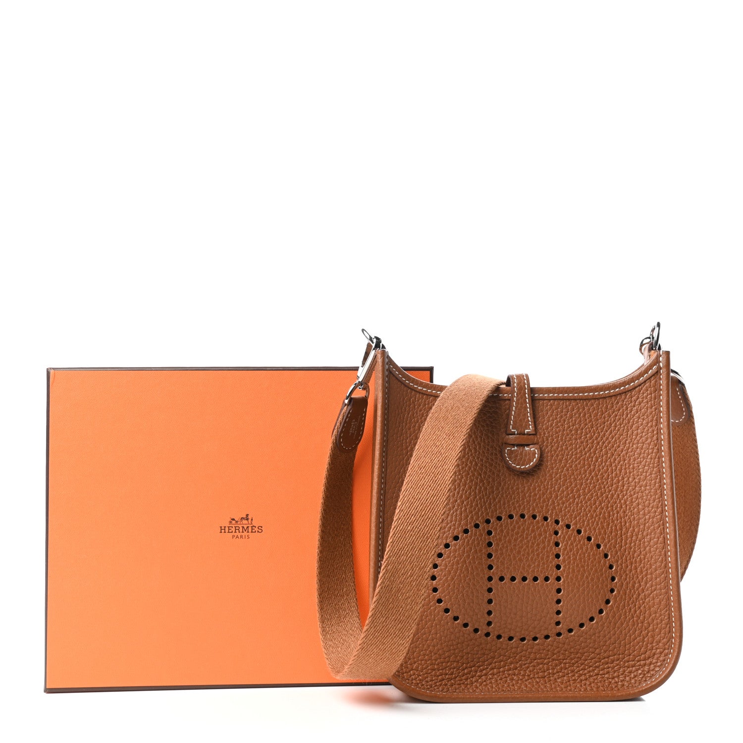 Hermes Taurillon Clemence Evelyne TPM Gold 11 of 11